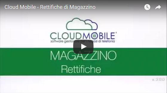 Cloud Mobile - Rettifiche Magazzino